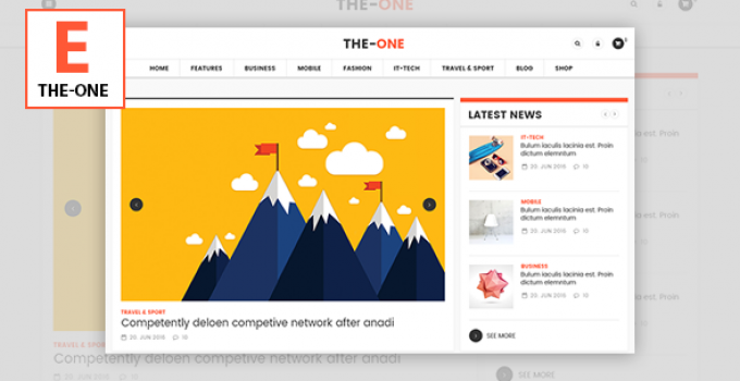 The One News Magazine Blog - Responsive WordPress Theme