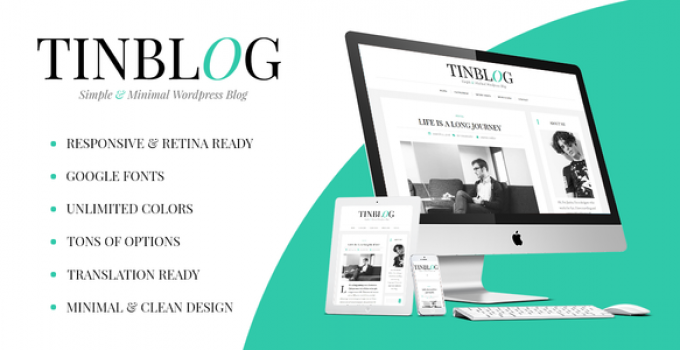 Tinblog - Minimal WordPress Blog Theme