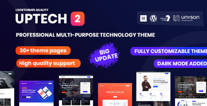 Uptech - IT Solutions & Services WordPress Theme