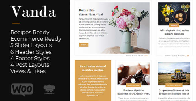 Vanda - Creative Blog / Magazine WordPress Theme