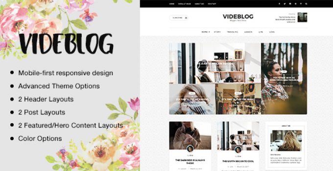 Videblog: A Responsive WordPress Blog Theme