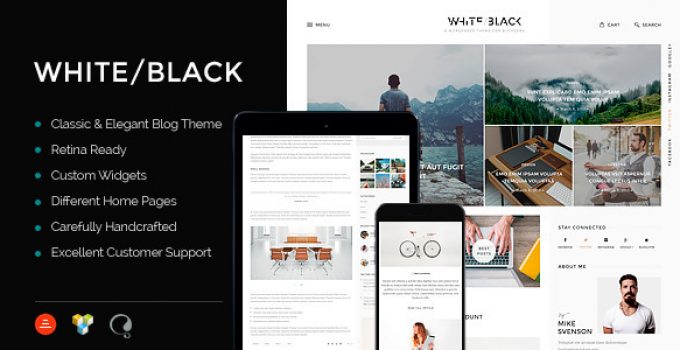 WhiteBlack - A Responsive WordPress Blog Theme
