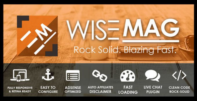 Wise Mag – The Wisest AD Optimized Magazine Blog WordPress Theme