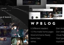 WPblog - Powerful Blog & Magazine WordPress Theme