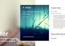 Writer: Bold WordPress Bloggin Theme