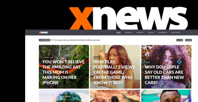 Xnews - WordPress Theme for Magazine / News / Blog