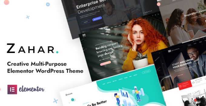 Zahar - Creative Multipurpose Elementor WordPress Theme