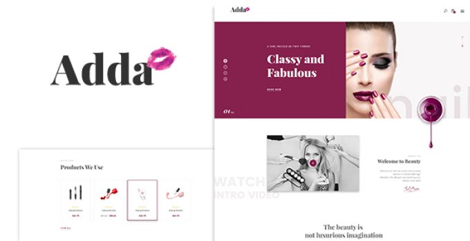 Adda - Blog & Fashion WordPress Theme