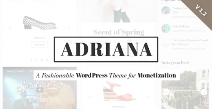 Adriana - Fashion WordPress Theme