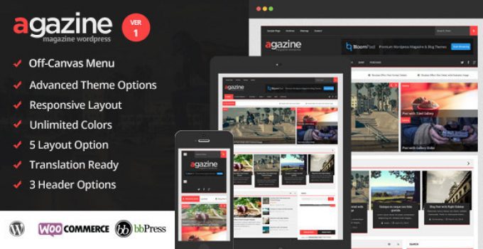 Agazine - Premium Retina Magazine WordPress Theme
