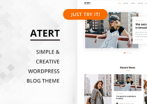 Atert - Simple & Creative WordPress Blog Theme