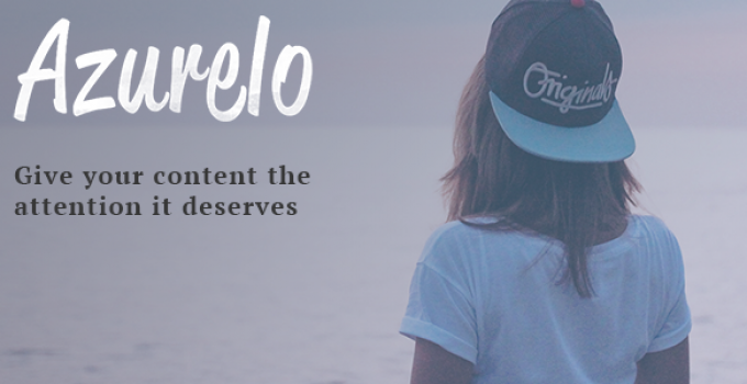 Azurelo, a Responsive Blog Theme