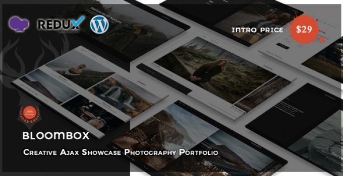 Bloombox - Ajax Showcase Photography WordPress Theme