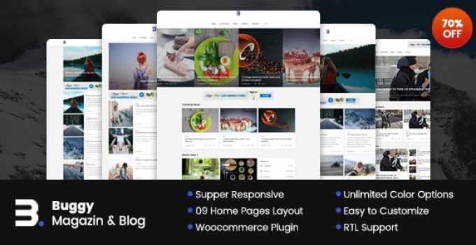 Buggy - Magazine & Blog WordPress Themes