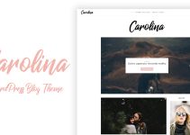 Carolina - Simple WordPress Blog Theme