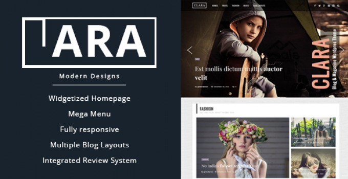Clara - WordPress Magazine and Blog Theme