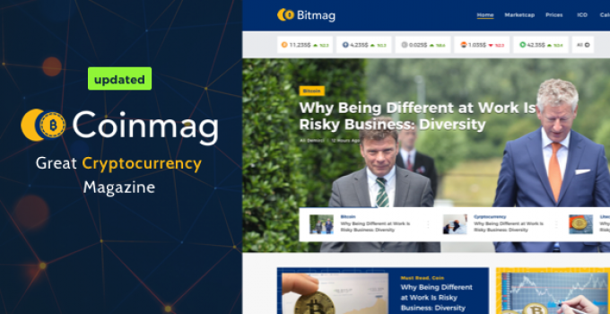 Coinmag - CryptoCurrency Blog WordPress Theme