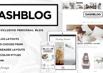 DashBlog - Simple and Clean Personal WordPress Blog Theme