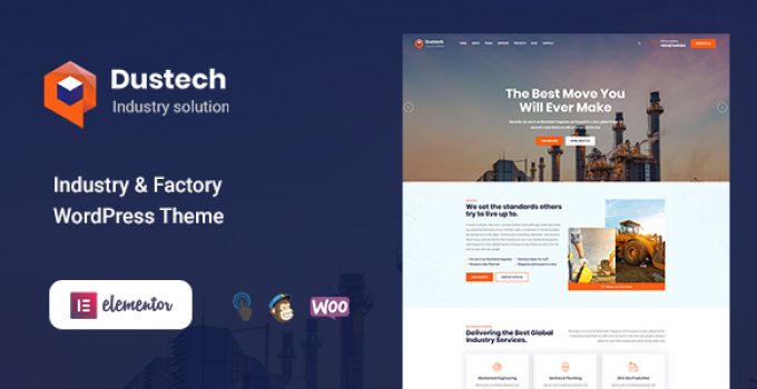 Dustech - Industry & Factory WordPress Theme