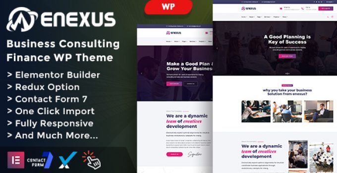 Enexus - Consulting Business Elementor WordPress Theme