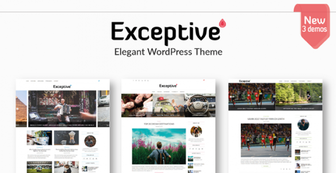 Exceptive - Elegant WordPress Theme