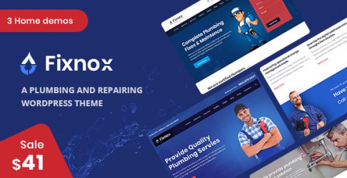 Fixnox - A Perfect Plumbing WordPress Theme