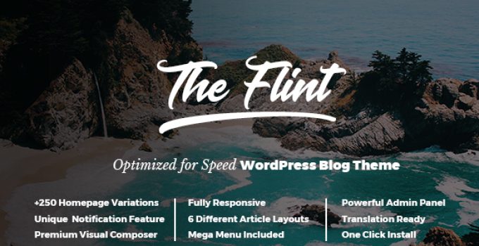 Flint - Optimised WordPress Blog Theme