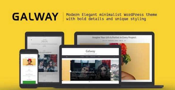 Galway - A Clean Minimalist WordPress Blog Theme