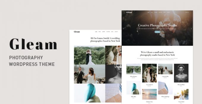 Gleam - Portfolio Photography WordPress Theme