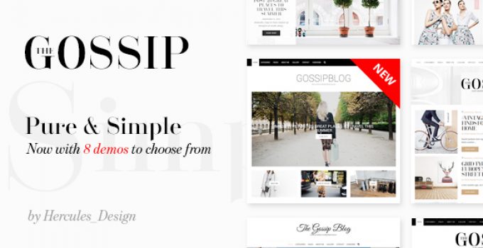 GossipBlog - Pure & Simple Personal WordPress Blog