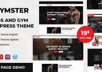 Gymster - Fitness and Gym WordPress Theme