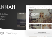 Hannah CD - Lifestyle & Fashion Blog Theme for WordPress