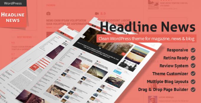 Headline News - Clean and Modern Magazine Theme