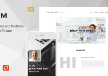 Hi, I'm - Responsive Resume / CV WordPress Theme