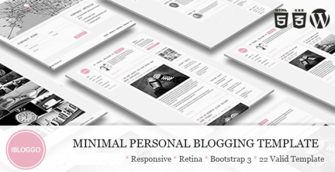 iBloggo - Minimal Personal Blog WordPress Theme