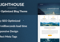 Lighthouse Blog - SEO Optimized and SEO Friendly Blogging Theme