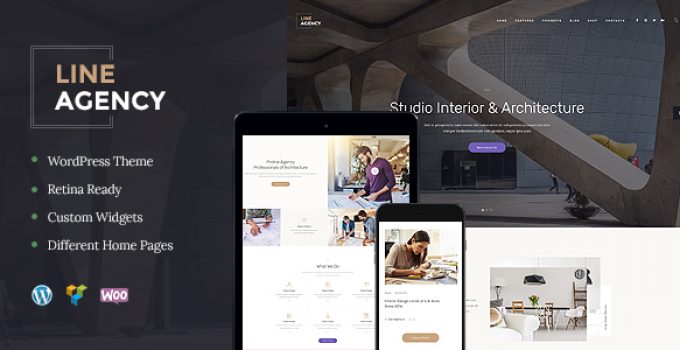 Line Agency | Interior Design & Architecture WordPress Theme