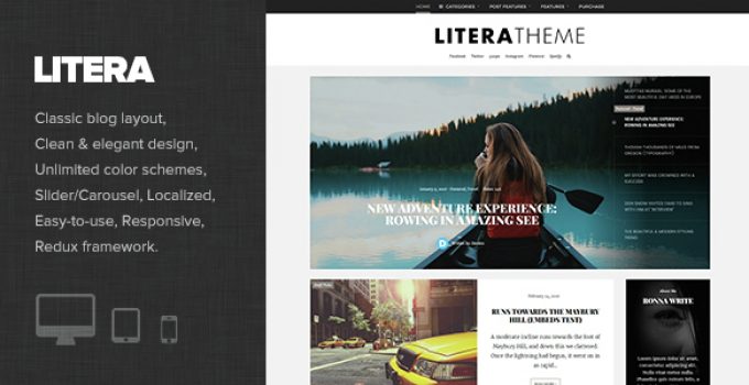 Litera - Elegant Personal Blog Theme