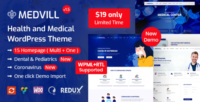 Medvill - Health & Medical WordPress Theme