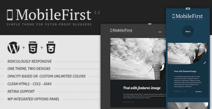 MobileFirst - WP Theme for Future-Proof Bloggers