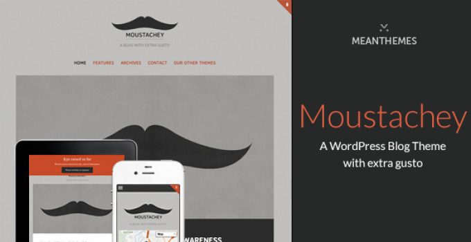 Moustachey: A Blog Theme With Extra Gusto