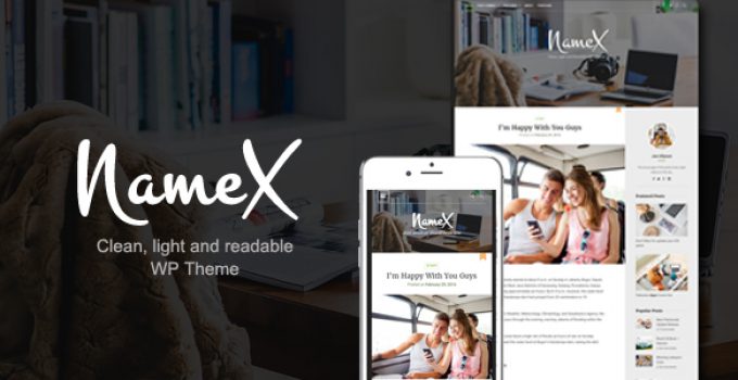 Namex - Clean, Light & Readable WP Theme