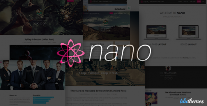 Nano | Minimalist & Highly Customizable WP Blog