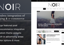 Noir - Blog & Shop WordPress Theme