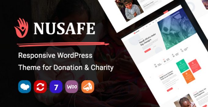 Nusafe | Responsive WordPress Theme for Donation & Charity
