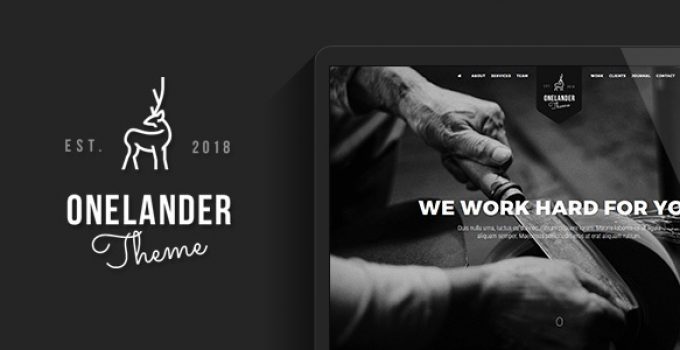 OneLander | Creative Landing Page WordPress Theme