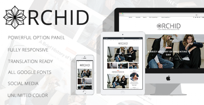 Orchid - A Clean Personal WordPress Blog Theme