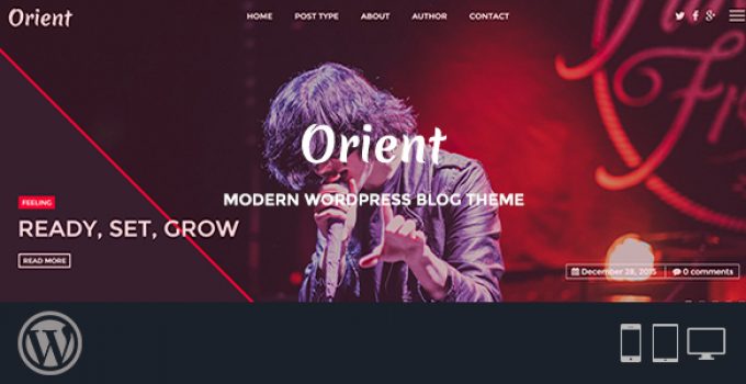 Orient - Modern WordPress Blog Theme
