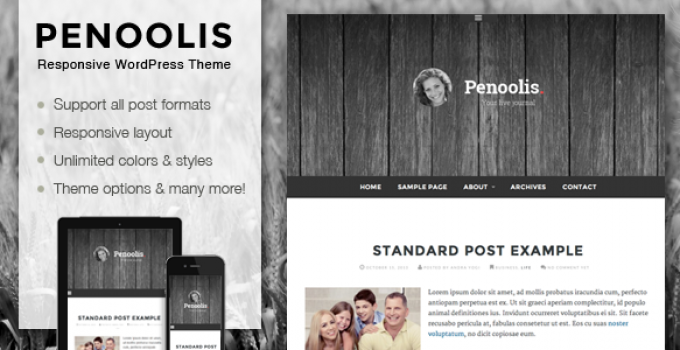 Penoolis - Responsive Personal Blog Theme