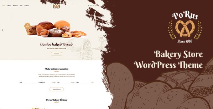 Porus - Bakery Store WordPress Theme
